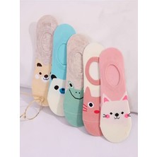 Sky Socks 5'li Ekonomik Paket Sevimli Hayvan Desenli Babet Unisex Kısa Spor Sneakers Çorap