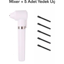 Valor Dövme Pigment & Boya Karıştırıcı | Beyaz Pigment Mixer + 5 Adet Yedek Uç