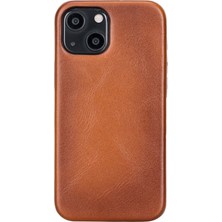 Sinerjim Apple iPhone 13 Uyumlu Deri Arka Kapak ROCK RST2EF Taba
