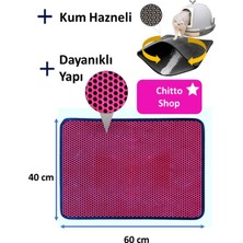 Feyza Design Renkli Kum Hazneli Kedi Tuvalet Paspası, Temiz ve Şık Tasarım
