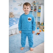 Renkli Diyar Erkek Çocuk2 Ip Şardonlu Takım Kışlık