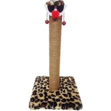 Feyza Design Renkli Palyaço Figürlü Kedi Tırmalama Direği, Eğlenceli ve Dayanıklı