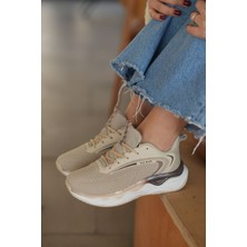 Solazer Kadın Beyaz Ortopedik Taban Günlük Sneaker 048 048