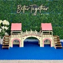 Feyza Design Renkli ve Eğlenceli 4 Odalı, 2 Katlı Tavşan Evi, Keyifli Yaşam Alanı