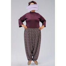 En Woman Civil Desenli Viskon Kumaş Kadın Şalvar