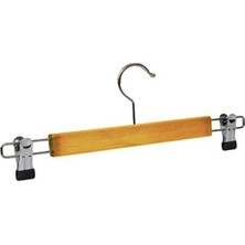 1 Adet- Elbise Askısı Ahşap Askılık Mandallı Etek Askısı  (1 Adet)