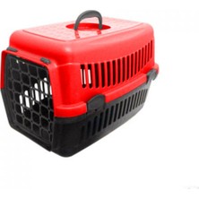 Feyza Design Kırmızı Siyah Taşıma Çantası, 33X45 Cm, Kedi ve Köpek Için Rahat ve Şık