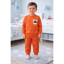 Renkli Diyar Erkek Çocuk2 Ip Şardonlu Takım Kışlık