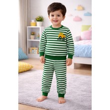 Renkli Diyar Erkek Çocuk Alt Üst Takım 2 Ip Şardonlu Kışlık Takım