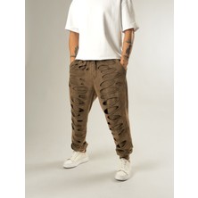 Cocopelli Street Yıkamalı Kahverengi Erkek Tasarım Baggy Pantolon COC2647