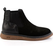 Bambi Siyah Hakiki Deri Erkek Bot & Bootie E02594000102