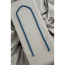 Hematit Doğal Taş Mat Mavi Dikdörtgen Kesim 3X9MM  Dizi