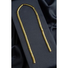 Hematit Doğal Taş Parlak Altın Sarı 5X4MM Dizi