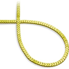 Hematit Doğal Taş Altın Sarı Çavuş Kesim 4X2MM Dizi