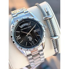 U.S. Polo Assn. U.s.polo Assn Çelik Kasa ve Kordon 2 Yıl Garantili 5 Atm Suya Dayanıklı Erkek Kol Saati E.PA1123-03