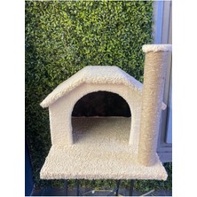 Feyza Design Şirin ve Kullanışlı Tek Katlı Kedi Evi, Rahat ve Güvenli Alan