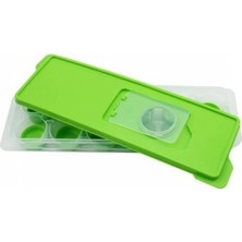 Marsilyan 12LI Kapaklı Yapışmaz Silikon Tabanlı Plastik Küp Buz Kalıbı