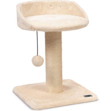 Feyza Design Bej Oyuncaklı Tırmala Tahtası 35X35X50, Eğlence ve Öğrenme Için Ideal