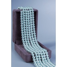 Mayorka Inci Doğal Taş Parlak Açık Mavi 8mm Dizi