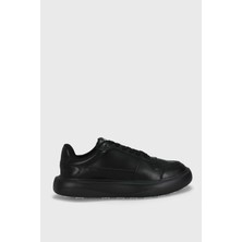 Lufian Mateas Erkek Deri Sneaker Ayakkabı Siyah