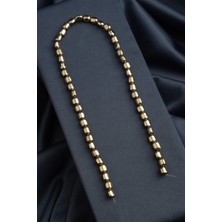 Hematit Doğal Taş Antik Sarı Tımbıl Kesim 7X8MM Dizi