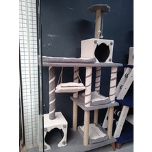 Feyza Design Renkli ve Şık 4 Katlı Kedi Evi, Konforlu ve Eğlenceli Alan