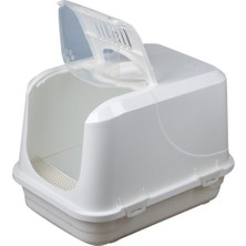 Feyza Design Çınar Plastik Kedi Tuvaleti 65X45X50 Xxl Beyaz + Kürek