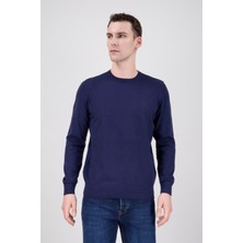 Paco Romano Erkek Lacivert Bisiklet Yaka Triko Kazak