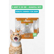 Quik 5li Set - Kedi Kumu Koku Giderici Bebek Pudrası Kokulu 25GR x 5