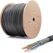 Reçber Cat6 U/utp 23AWG Pe Siyah Dış Ortam Kablo REÇ-506025 -