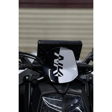 Banxtre Cfmoto NK250 Için Beyaz Renk Ön Siperlik Detay Sticker (1 Adet)