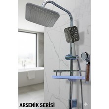 Tesitay Robot Duş Seti Lüks Banyo Duş Takımları Arsenik Serisi El ve Tepe Duş Başlığı Spiral Hortum
