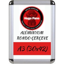 Hugo Kırtasiye A3 Rondo Çerçeve Alüminyum (30X42)