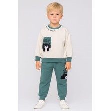 Gigi Giyim Ayıcık Detaylı Erkek Çocuk Iki Ip Takım