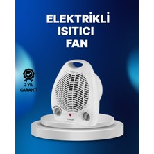 Maarketim Mini Elektrikli Isıtıcı – 2000W Güç, Fanlı Isıtma, 3 Isı Modu
