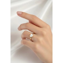 Clariss Pirinç Gold Renk Kalpli Kadın Yüzük