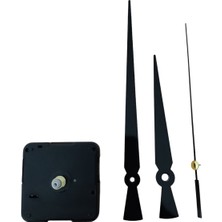 Sessiz 1. Sınıf Akar Saat Mekanizması, 22MM Şaft, Askısız, Uyumlu Siyah