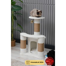 Feyza Design Yıkanabilir Kedi Tırmalama ve Oyun Evi - Rahat ve Eğlenceli Köşe