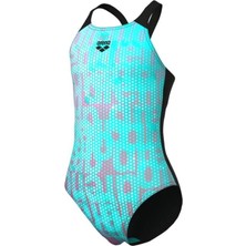 Arena Girl's Multi Colours Swimsuit V Back Kız Çocuk Yüzücü Mayo 009007509