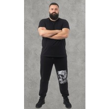 Czmd Anatomical Black Core Jogger – Kurukafa Detaylı Eşofman Altı