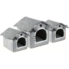 Feyza Design Yumuşak ve Rahat Taşınabilir Kedi ve Köpek Yatağı, Gri, L Boyut