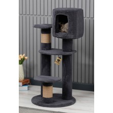 Feyza Design Yıkanabilir Iç Yataklı Kedi Tırmalama ve Oyun Evi, Konfor ve Eğlence Için
