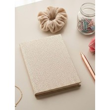 Adalinhome Parıltılı Çizgili Defter – Günlük ve Not Defteri / 14X20 Cm/ 168 Yaprak