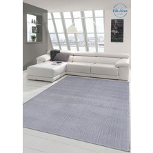 Vila Nova Home Gri Post Peluş Yumuşak Yıkanabilir Kaymaz Dot Taban Antibakteriyel Salon Koridor Çocuk Halısı