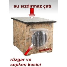 Feyza Design Kedi Kulübesi 30X33X36CM, Iç-Dış Mekan, Su ve Isı Yalıtımı, 1 kg Mama Hediye