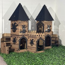 Feyza Design Büyük Sihirbaz Pet Kulesi, Ortaçağ Tarzı Tavşan Kalesi