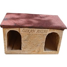 Feyza Design Şık Ahşap Kedi Kulübesi, Rahat ve Güzel Tasarım