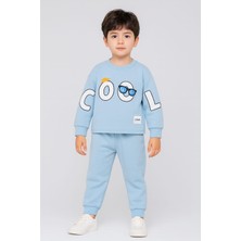 Gigi Giyim Cool Yazılı Üç Ip Erkek Çocuk Takım