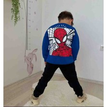 Mizacen Erkek Çocuk Spiderman Eşofman Takımı Mavi