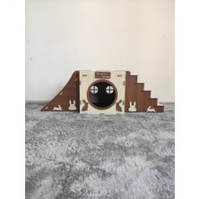 Feyza Design Rahat Tavşan Evi ve Oyun Alanı Seti, Konforlu Yatak ve Eğlence Için